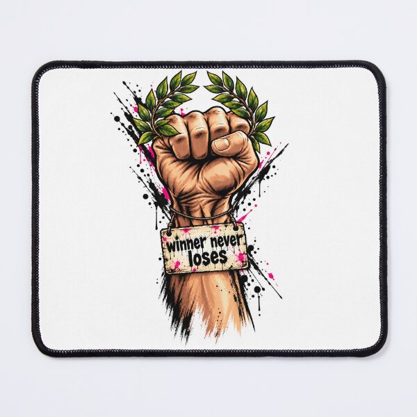 Item preview, Winner Never Loses – Graffiti Fist & Laurel designed and sold by P13KAR-DESIGN.