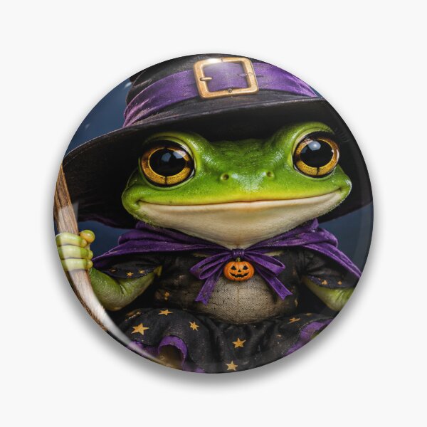 Item preview, Cute frog witch art designed and sold by urbanshop7.