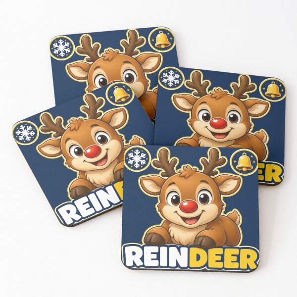 Item preview, Cute Kids Reindeer Christmas Tee designed and sold by SunnyDesign82.