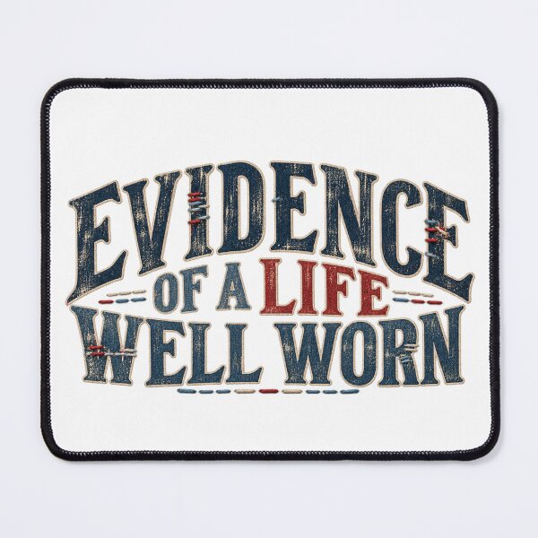 Item preview, Evidence of a Life Well Worn – Vintage Mending Quote designed and sold by Golden Era Studio.