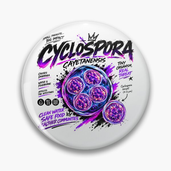 Item preview, Cyclospora Cayetanensis | Microscopic Streetwear Science Graphic designed and sold by Mathias Yakubu Design.