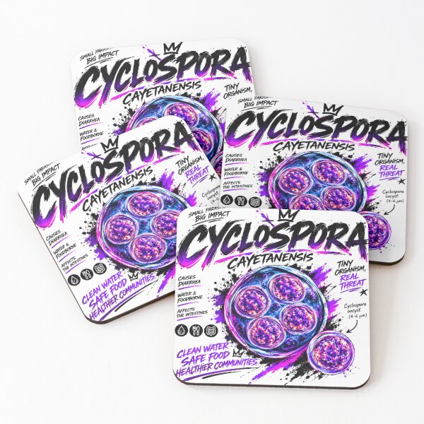 Item preview, Cyclospora Cayetanensis | Microscopic Streetwear Science Graphic designed and sold by Mathias Yakubu Design.
