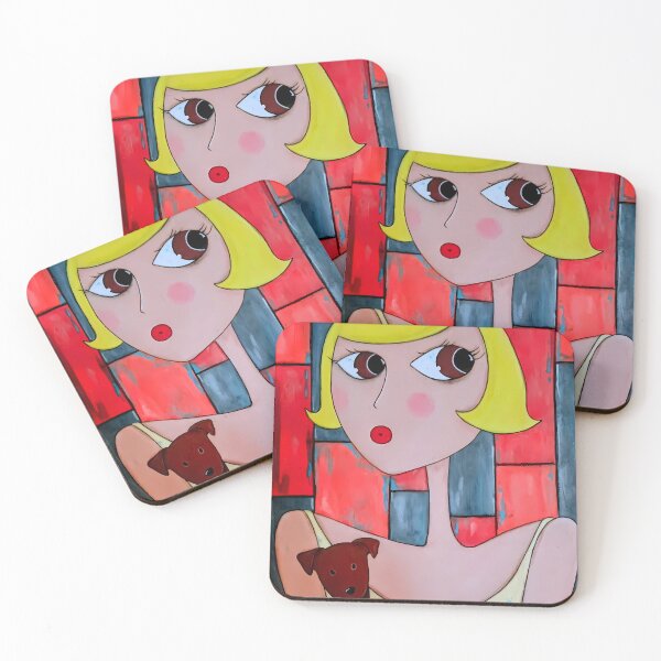Item preview, Blonde Girl And Dog designed and sold by Diarta.