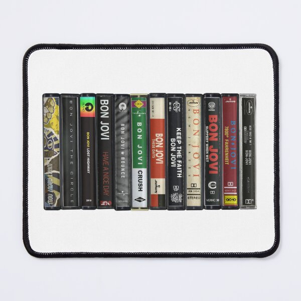 Item preview, Bon Jovi - Collected Albums - Vintage Cassette Print designed and sold by Mr Mustard Prints.