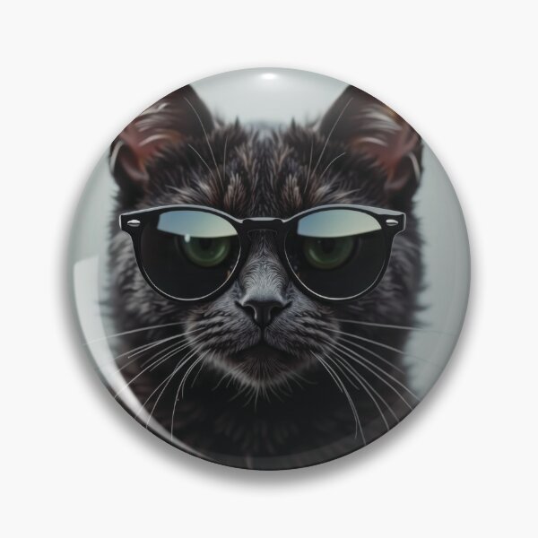 Item preview, Cool Black Cat in Sunglasses designed and sold by VFXguy.