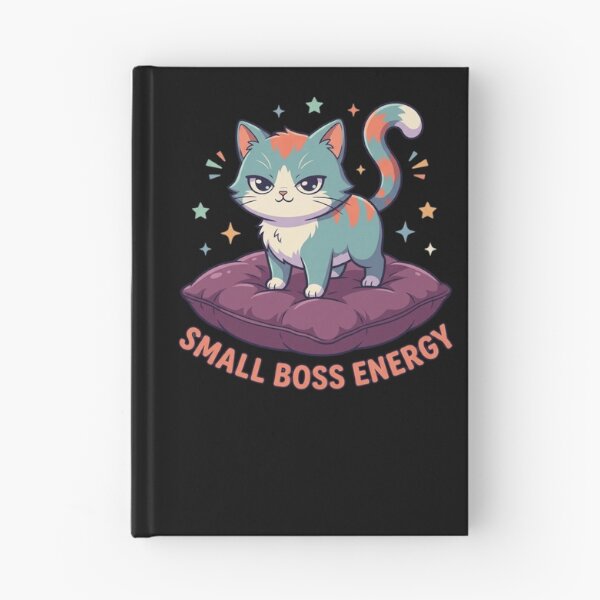 Item preview, Small Boss Energy Sassy Cat Funny Kitty Cushion Merch  designed and sold by mood-draftsman.