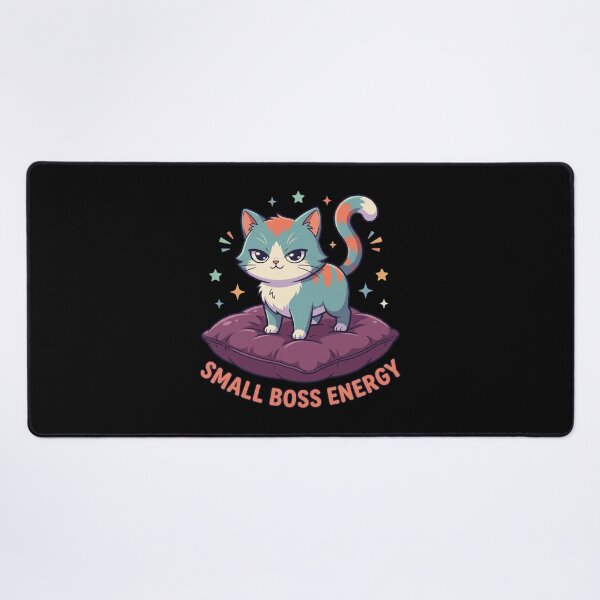 Item preview, Small Boss Energy Sassy Cat Funny Kitty Cushion Merch  designed and sold by mood-draftsman.