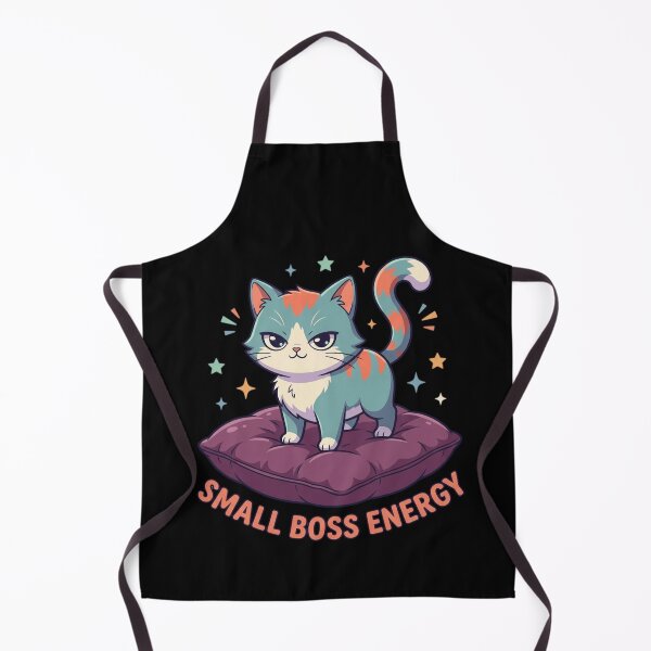 Item preview, Small Boss Energy Sassy Cat Funny Kitty Cushion Merch  designed and sold by mood-draftsman.