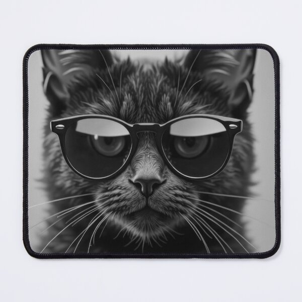 Item preview, Cool B&W Black Cat in Sunglasses designed and sold by VFXguy.