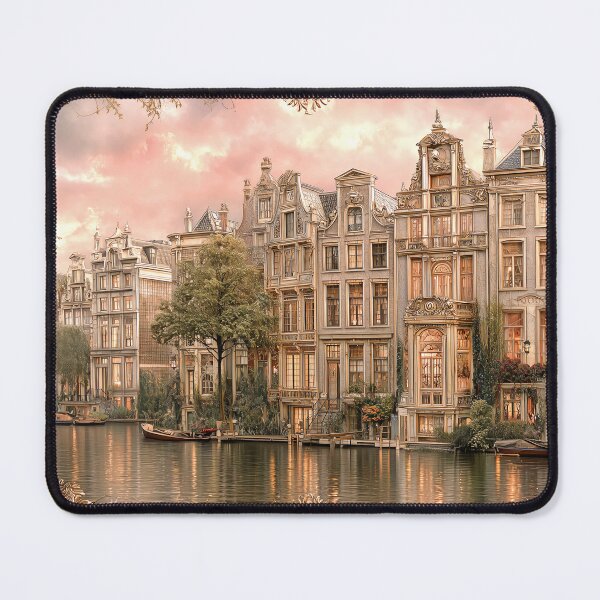 Item preview, Blushing Morn Abstract Cityscape designed and sold by Dream Mythos Studios.
