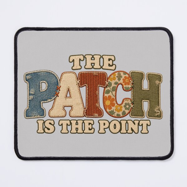 Item preview, The Patch Is the Point – Retro Visible Mending designed and sold by Golden Era Studio.