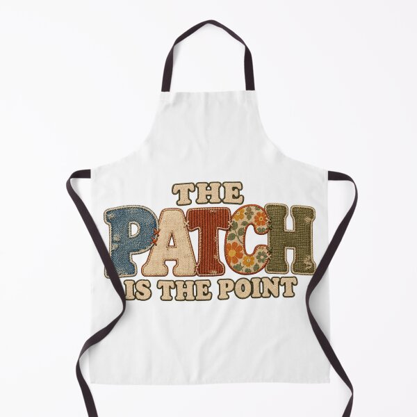 Item preview, The Patch Is the Point – Retro Visible Mending designed and sold by Golden Era Studio.