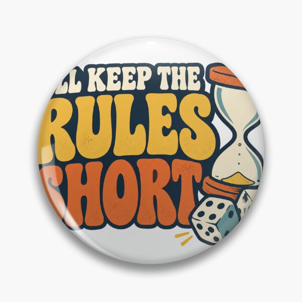 Item preview, I'll Keep the Rules Short, Retro Board Game Night designed and sold by eignvalue.