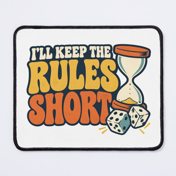 Item preview, I'll Keep the Rules Short, Retro Board Game Night designed and sold by eignvalue.