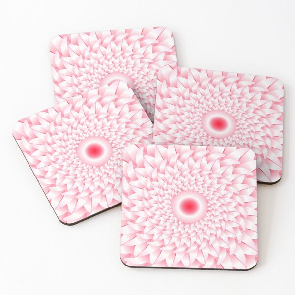 Item preview, Rose Pink Geometric Abstract Spiral Flower 6 designed and sold by Elsy's Art.