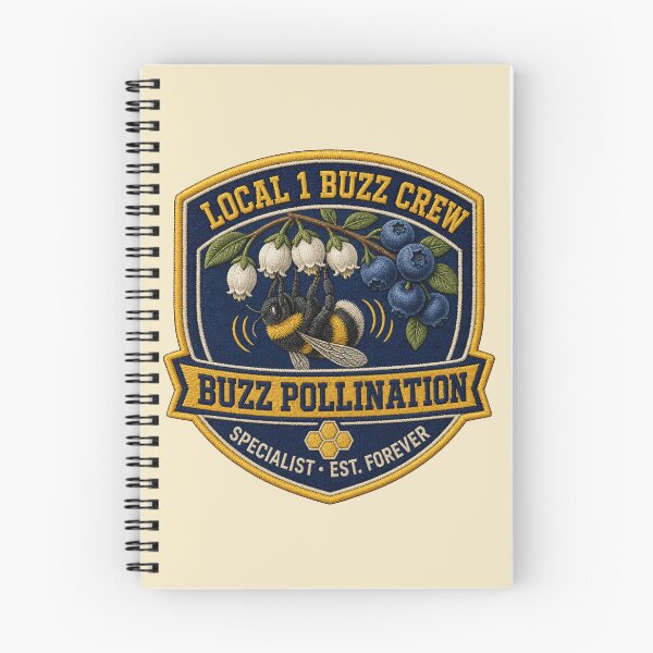 Item preview, Bumble Bee Blueberry Buzz Pollination Specialist Vintage Patch designed and sold by shifumart.