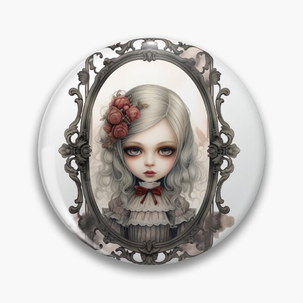 Item preview, Victorian Gothic Doll with Red Roses designed and sold by BunnyBumb.