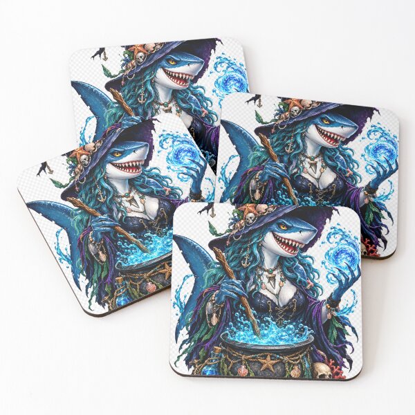 Item preview, Shark witch art designed and sold by urbanshop7.