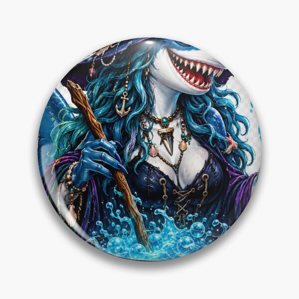 Item preview, Shark witch art designed and sold by urbanshop7.
