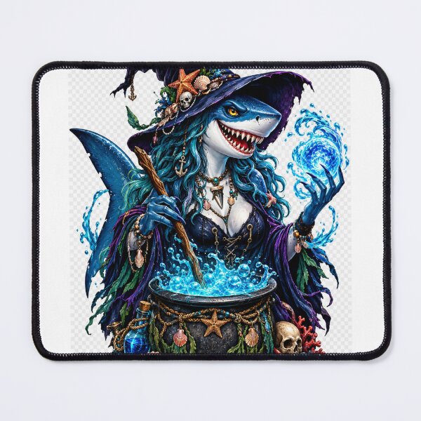 Item preview, Shark witch art designed and sold by urbanshop7.