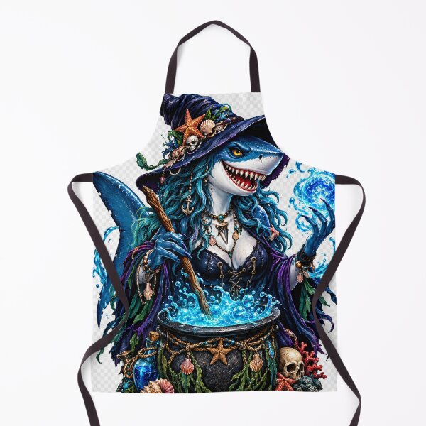 Item preview, Shark witch art designed and sold by urbanshop7.