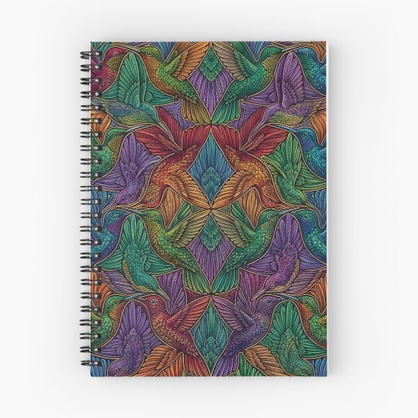 Item preview, Hummingbird Symmetrical Tessellation designed and sold by Melanie's Midnight Marvels.