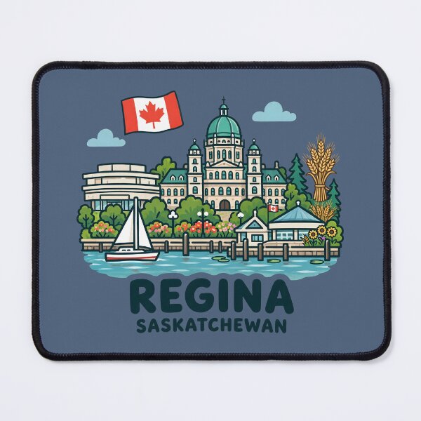 Item preview, Regina Canada Colorful Cute Skyline designed and sold by HowToCanadian.