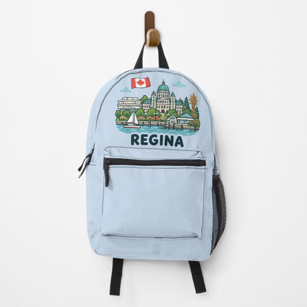 Item preview, Regina Canada Colorful Cute Skyline designed and sold by HowToCanadian.