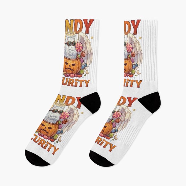 Item preview, Candy Security Funny Grumpy Angel Cat Halloween  designed and sold by Retro Whiskers.