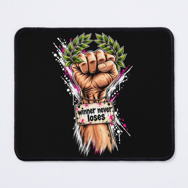 Item preview, Winner Never Loses – Graffiti Fist & Laurel designed and sold by P13KAR-DESIGN.