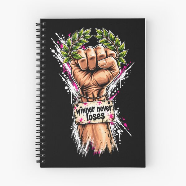 Item preview, Winner Never Loses – Graffiti Fist & Laurel designed and sold by P13KAR-DESIGN.
