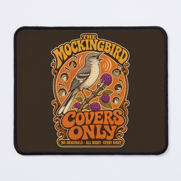 Item preview, Northern Mockingbird Covers Only Funny Retro Concert Bird Art designed and sold by shifumart.