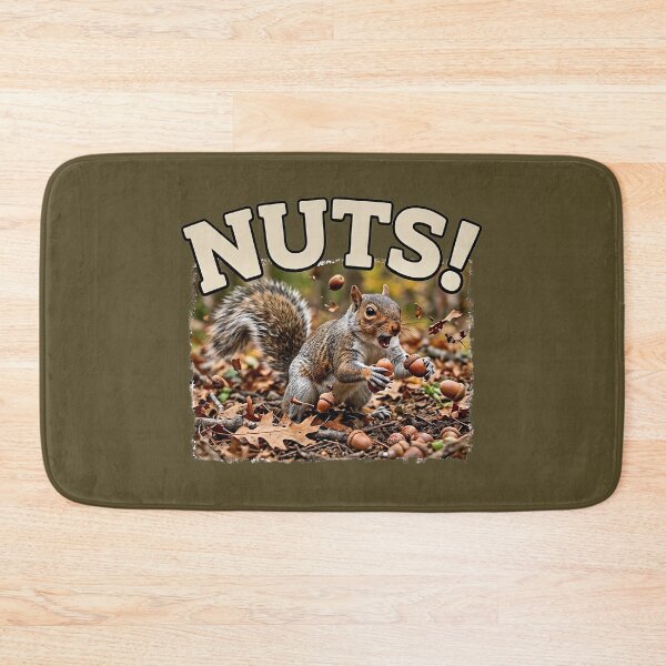 Item preview, Nuts! Funny Screaming Squirrel with Acorns Autumn Wildlife Humor designed and sold by FrozenFits.