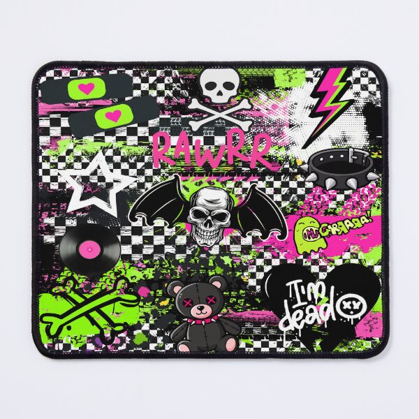 Item preview, 2000s Scenecore Grunge Pattern - Mall Goth Collage designed and sold by Side By Side Studio.