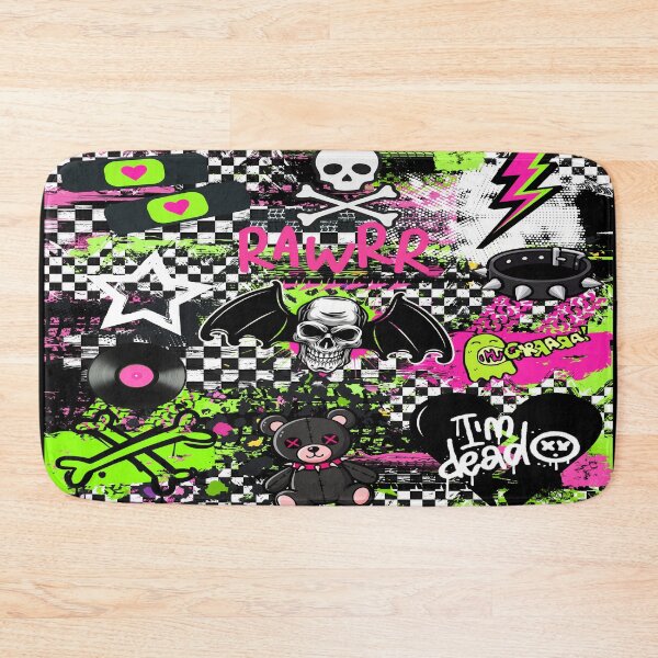 Item preview, 2000s Scenecore Grunge Pattern - Mall Goth Collage designed and sold by Side By Side Studio.