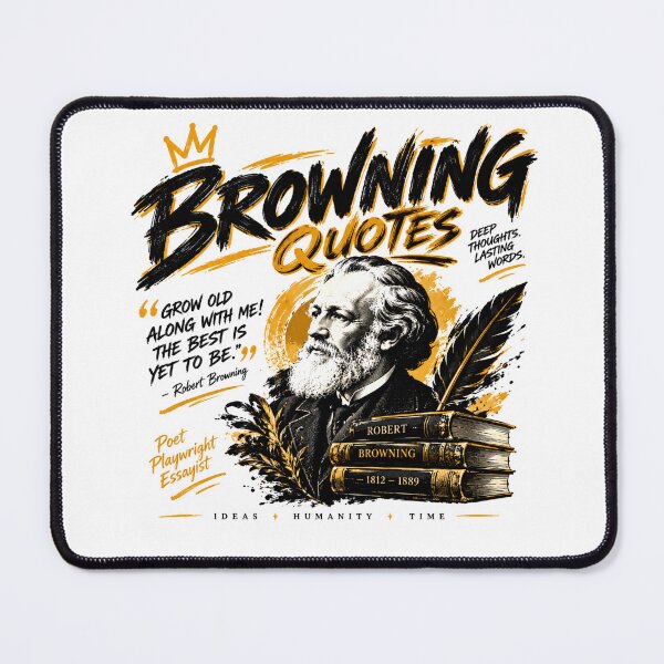 Item preview, Browning Quotes | Robert Browning Literary Poetry & Wisdom designed and sold by Mathias Yakubu Design.