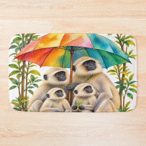 Item preview, Cute monkey family art designed and sold by urbanshop7.