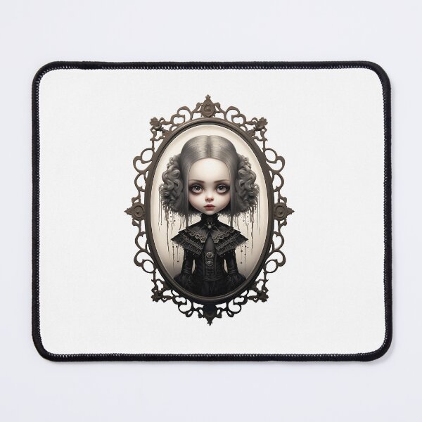 Item preview, Victorian Gothic Doll in Ornate Mirror designed and sold by BunnyBumb.