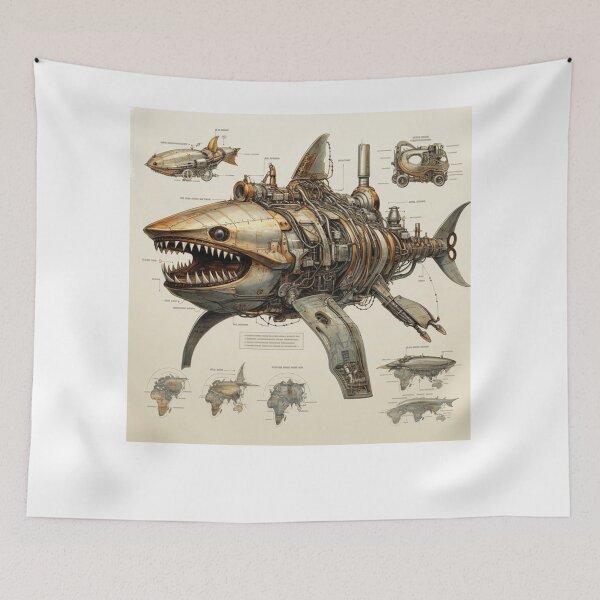 Item preview, Shark Ready For Battle  designed and sold by Janiesandolp.