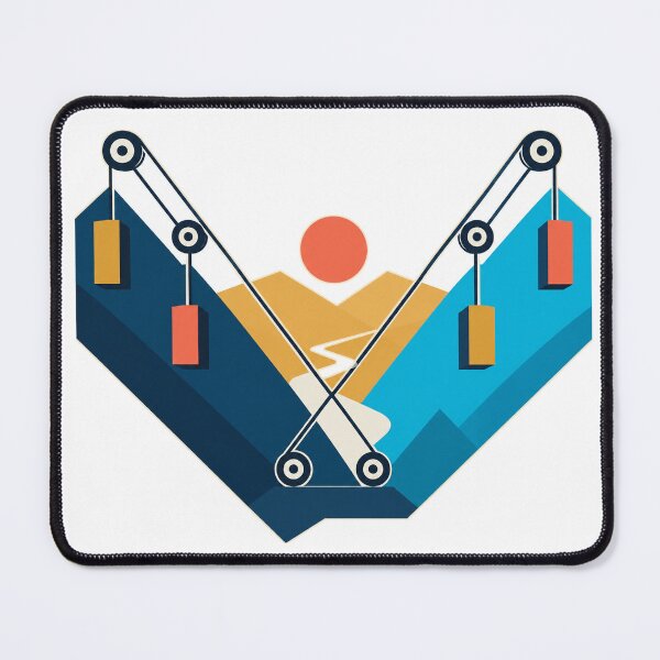Item preview, Counterweight Valley Geometry Transit Art designed and sold by aihrgdesign.