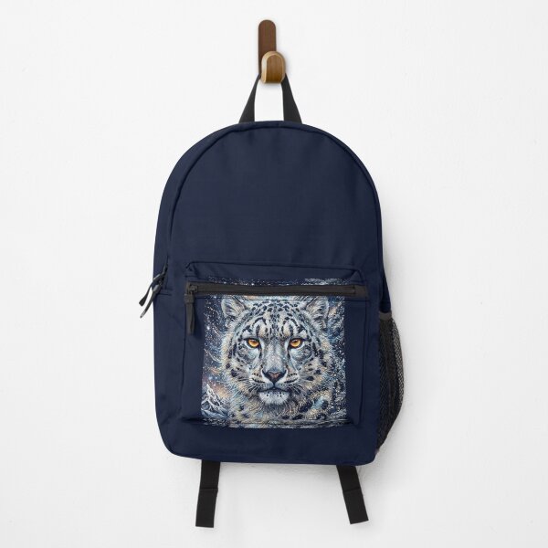 Item preview, Snow Leopard with Golden Eyes and Ice Crystals designed and sold by ManJiangHong.