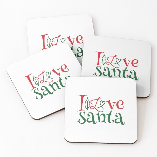 Item preview, I Love Santa Christmas Quote Cute Festive Holiday Vibes designed and sold by FuzionRaptor.