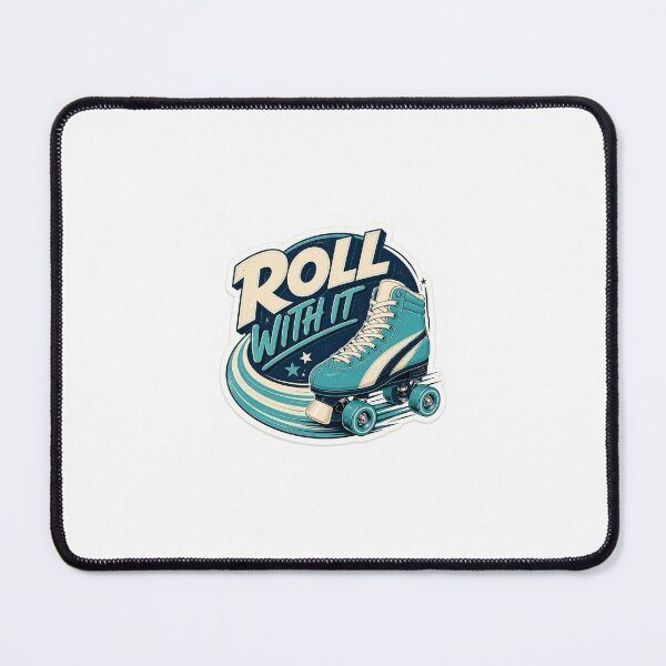 Item preview, Roll With It Retro Roller Skate Sticker designed and sold by StickersYash.
