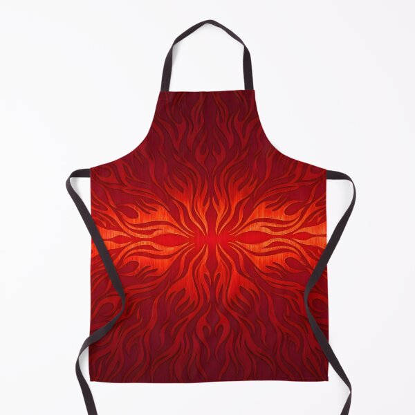 Item preview, Fiery Red Flames Abstract Embossed Metallic Flame Pattern designed and sold by Sybille-Yates.