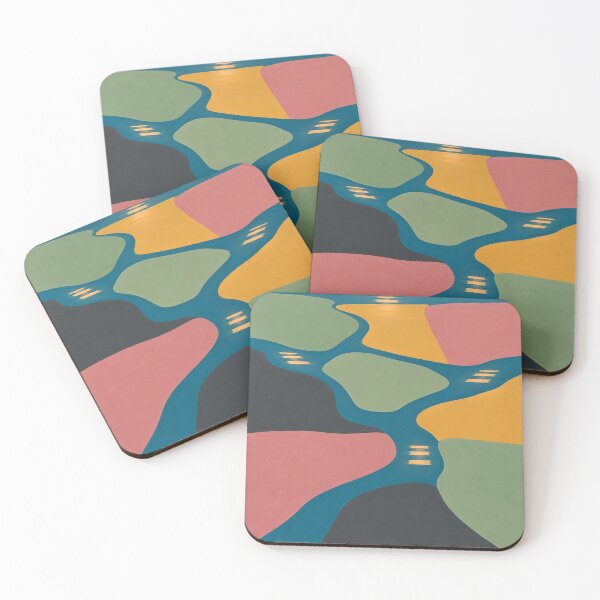 Item preview, Estuary Light Patchwork Scenic Art designed and sold by aihrgdesign.