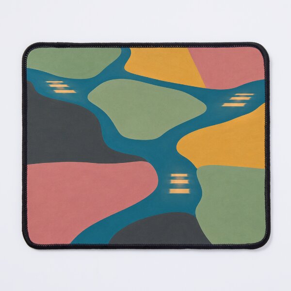 Item preview, Estuary Light Patchwork Scenic Art designed and sold by aihrgdesign.