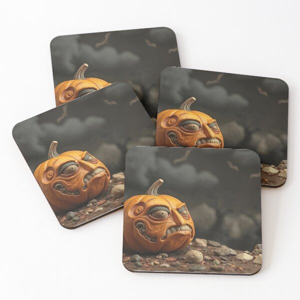 Item preview, The Worried Pumpkin on Halloween Night designed and sold by tambanow.