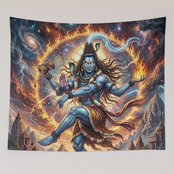 Item preview, Lord Shiva Nataraja Dancing in a Ring of Fire designed and sold by Lucid Dream Pixel.