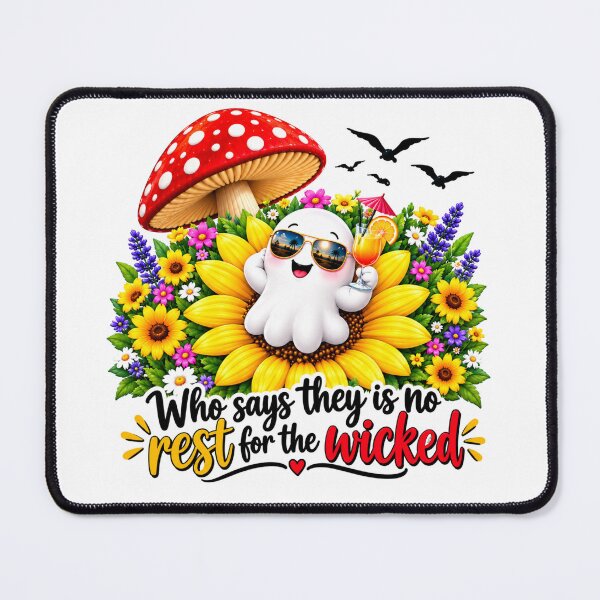 Item preview, Who Says There's No Rest For The Wicked Ghost Design designed and sold by Tobietales.