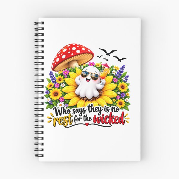 Item preview, Who Says There's No Rest For The Wicked Ghost Design designed and sold by Tobietales.